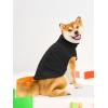 Haloumoning Fleece Dog Sweater Turtleneck Pullover Sweatshirt Pet Winter Warm Clothes(Black)
