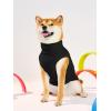 Haloumoning Fleece Dog Sweater Turtleneck Pullover Sweatshirt Pet Winter Warm Clothes(Black)