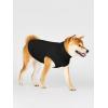 Haloumoning Fleece Dog Sweater Turtleneck Pullover Sweatshirt Pet Winter Warm Clothes(Black)