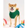 Haloumoning Fleece Dog Sweater Turtleneck Pullover Sweatshirt Pet Winter Warm Clothes(Dark Green)