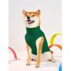 Haloumoning Fleece Dog Sweater Turtleneck Pullover Sweatshirt Pet Winter Warm Clothes(Dark Green)