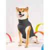 Haloumoning Fleece Dog Sweater Turtleneck Pullover Sweatshirt Pet Winter Warm Clothes(Dark Grey)