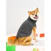 Haloumoning Fleece Dog Sweater Turtleneck Pullover Sweatshirt Pet Winter Warm Clothes(Dark Grey)