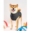 Haloumoning Fleece Dog Sweater Turtleneck Pullover Sweatshirt Pet Winter Warm Clothes(Dark Grey)
