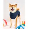 Haloumoning Fleece Dog Sweater Turtleneck Pullover Sweatshirt Pet Winter Warm Clothes(Navy Blue)