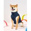 Haloumoning Fleece Dog Sweater Turtleneck Pullover Sweatshirt Pet Winter Warm Clothes(Navy Blue)