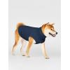 Haloumoning Fleece Dog Sweater Turtleneck Pullover Sweatshirt Pet Winter Warm Clothes(Navy Blue)