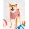 Haloumoning Fleece Dog Sweater Turtleneck Pullover Sweatshirt Pet Winter Warm Clothes(Pink)