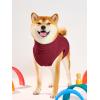 Haloumoning Fleece Dog Sweater Turtleneck Pullover Sweatshirt Pet Winter Warm Clothes(Wine Red)