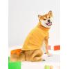 Haloumoning Fleece Dog Sweater Turtleneck Pullover Sweatshirt Pet Winter Warm Clothes(Yellow)