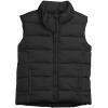 Haloumoning Girls Puffer Vest Kids Zip Up Padded Gilet Winter Quilted Jackets Fashion Outwear 5-14 Years(Black)