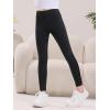 Haloumoning Kids Girls Striped Leggings Toddler Cute Elastic Waist Printed Pants 3-10 Years(Black)