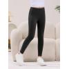 Haloumoning Kids Girls Striped Leggings Toddler Cute Elastic Waist Printed Pants 3-10 Years(Black)