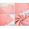 Womens Plus Size V Neck T Shirts Summer Short Sleeve Sexy Tops T-Shirts Tunic Casual Loose Fit Soft Basic Tees(01-light Pink)