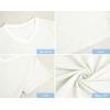 Womens Plus Size V Neck T Shirts Summer Short Sleeve Sexy Tops T-Shirts Tunic Casual Loose Fit Soft Basic Tees(01-white)