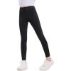 Haloumoning Kids Girls Striped Leggings Toddler Cute Elastic Waist Printed Pants 3-10 Years(Black)