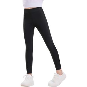 Haloumoning Kids Girls Striped Leggings Toddler Cute Elastic Waist Printed Pants 3-10 Years(Black)