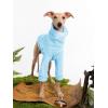 Dog Fleece Sweater Turtleneck Long Sleeve Pullover Sweatshirt Warm Puppy Clothes for Small Medium Dogs(Blue)