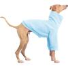 Dog Fleece Sweater Turtleneck Long Sleeve Pullover Sweatshirt Warm Puppy Clothes for Small Medium Dogs(Blue)