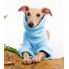 Dog Fleece Sweater Turtleneck Long Sleeve Pullover Sweatshirt Warm Puppy Clothes for Small Medium Dogs(Blue)