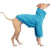 Dog Fleece Sweater Turtleneck Long Sleeve Pullover Sweatshirt Warm Puppy Clothes for Small Medium Dogs(Dark Blue)