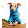 Dog Fleece Sweater Turtleneck Long Sleeve Pullover Sweatshirt Warm Puppy Clothes for Small Medium Dogs(Dark Blue)