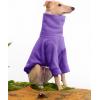 Dog Fleece Sweater Turtleneck Long Sleeve Pullover Sweatshirt Warm Puppy Clothes for Small Medium Dogs(Dark Purple)