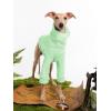 Dog Fleece Sweater Turtleneck Long Sleeve Pullover Sweatshirt Warm Puppy Clothes for Small Medium Dogs(Light Green)