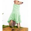 Dog Fleece Sweater Turtleneck Long Sleeve Pullover Sweatshirt Warm Puppy Clothes for Small Medium Dogs(Light Green)