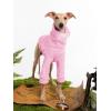 Dog Fleece Sweater Turtleneck Long Sleeve Pullover Sweatshirt Warm Puppy Clothes for Small Medium Dogs(Pink)
