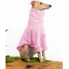 Dog Fleece Sweater Turtleneck Long Sleeve Pullover Sweatshirt Warm Puppy Clothes for Small Medium Dogs(Pink)