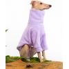 Dog Fleece Sweater Turtleneck Long Sleeve Pullover Sweatshirt Warm Puppy Clothes for Small Medium Dogs(Purple)