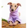 Dog Fleece Sweater Turtleneck Long Sleeve Pullover Sweatshirt Warm Puppy Clothes for Small Medium Dogs(Purple)