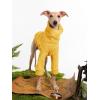 Dog Fleece Sweater Turtleneck Long Sleeve Pullover Sweatshirt Warm Puppy Clothes for Small Medium Dogs(Yellow)