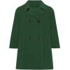 Haloumoning Girls Double Breasted Pea Coat Kids Long Sleeve Notched Lapel Winter Dress Coat With Pockets 5-14 Years(Army Green)