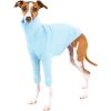 Dog Fleece Sweater Turtleneck Long Sleeve Pullover Sweatshirt Warm Puppy Clothes for Small Medium Dogs(Blue)