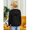 Haloumoning Boys Zip Up Hoodie Sweatshirt Kids Long Sleeve Fleece Sweatshirts with Kangaroo Pockets 5-14 Years(Black)