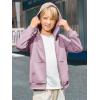 Haloumoning Boys Zip Up Hoodie Sweatshirt Kids Long Sleeve Fleece Sweatshirts with Kangaroo Pockets 5-14 Years(Light Pink)