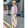 Haloumoning Boys Zip Up Hoodie Sweatshirt Kids Long Sleeve Fleece Sweatshirts with Kangaroo Pockets 5-14 Years(Light Pink)