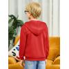 Haloumoning Boys Zip Up Hoodie Sweatshirt Kids Long Sleeve Fleece Sweatshirts with Kangaroo Pockets 5-14 Years(Red)