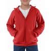 Haloumoning Boys Zip Up Hoodie Sweatshirt Kids Long Sleeve Fleece Sweatshirts with Kangaroo Pockets 5-14 Years(Red)