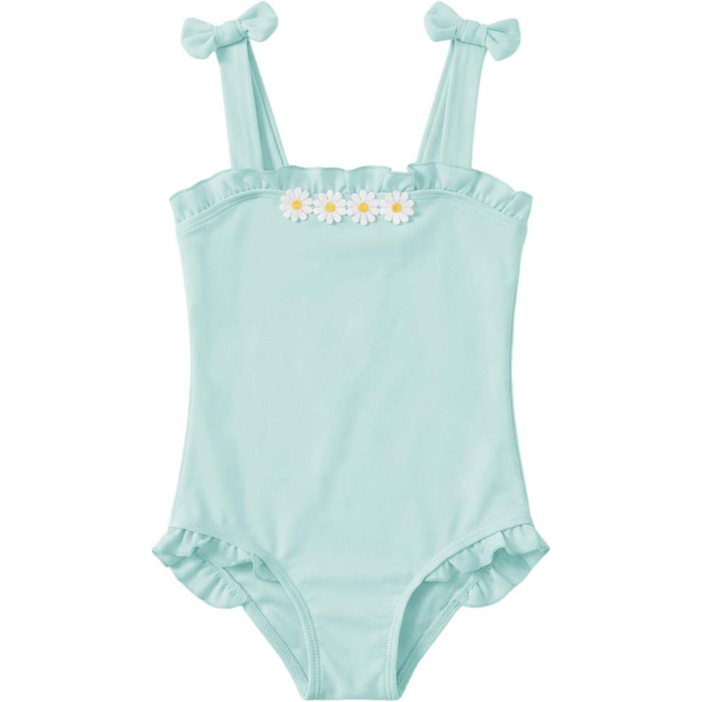 image:imageHaloumoning Toddler Baby Girl One Piece Swimsuit Kids Daisy Swimwear Summer Beach Bathing Suit 9M8YMint Green