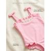 Haloumoning Toddler Baby Girl One Piece Swimsuit Kids Daisy Swimwear Summer Beach Bathing Suit 9M-8Y(Pink)