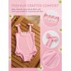 Haloumoning Toddler Baby Girl One Piece Swimsuit Kids Daisy Swimwear Summer Beach Bathing Suit 9M-8Y(Pink)