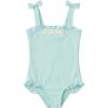Haloumoning Toddler Baby Girl One Piece Swimsuit Kids Daisy Swimwear Summer Beach Bathing Suit 9M-8Y(Mint Green)