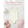 Haloumoning Toddler Baby Girl One Piece Swimsuit Kids Daisy Swimwear Summer Beach Bathing Suit 9M-8Y(Apricot)