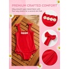 Haloumoning Toddler Baby Girl One Piece Swimsuit Kids Daisy Swimwear Summer Beach Bathing Suit 9M-8Y(Red)