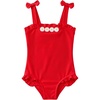 Haloumoning Toddler Baby Girl One Piece Swimsuit Kids Daisy Swimwear Summer Beach Bathing Suit 9M-8Y(Red)